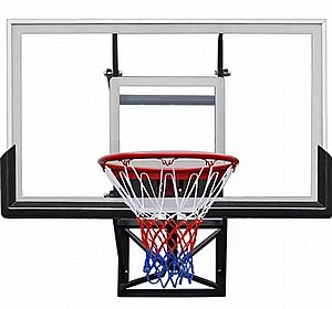 לוח סל מקצועי פוליקרבונט 54 אינץ' עם הרחקה מהקיר לוח סל מקצועי פוליקרבונט 54 אינץ' עם הרחקה מהקיר